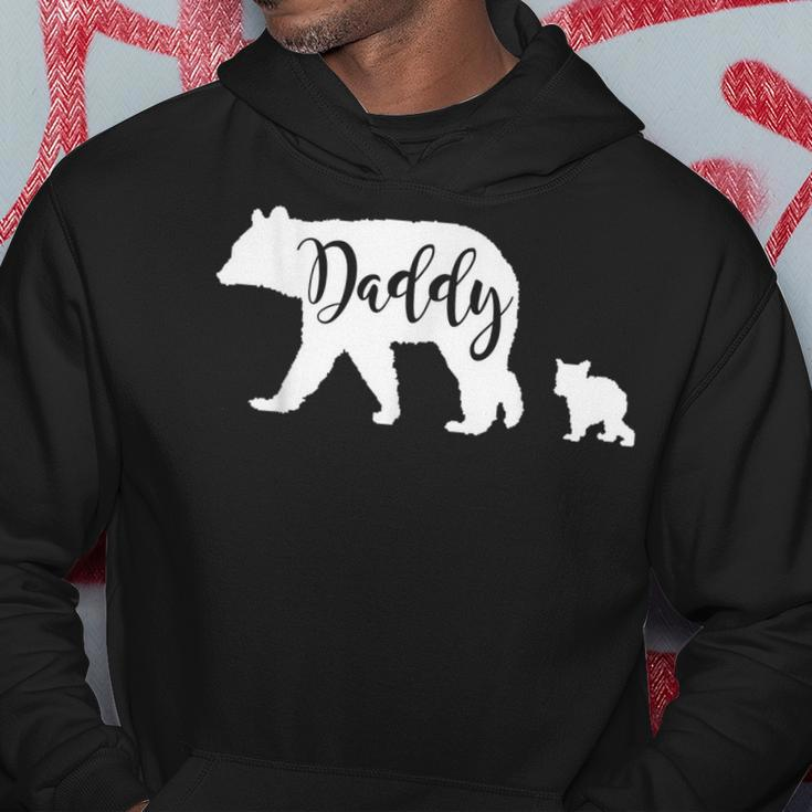 Daddy Bear With 1 One Cub Dad Father Papa Gift Hoodie Unique Gifts