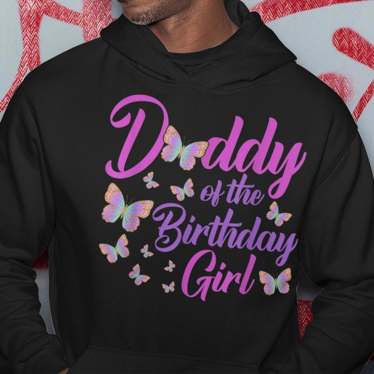 Daddy Of The Birthday Girl Butterfly Dad Father 1St Hoodie Unique Gifts