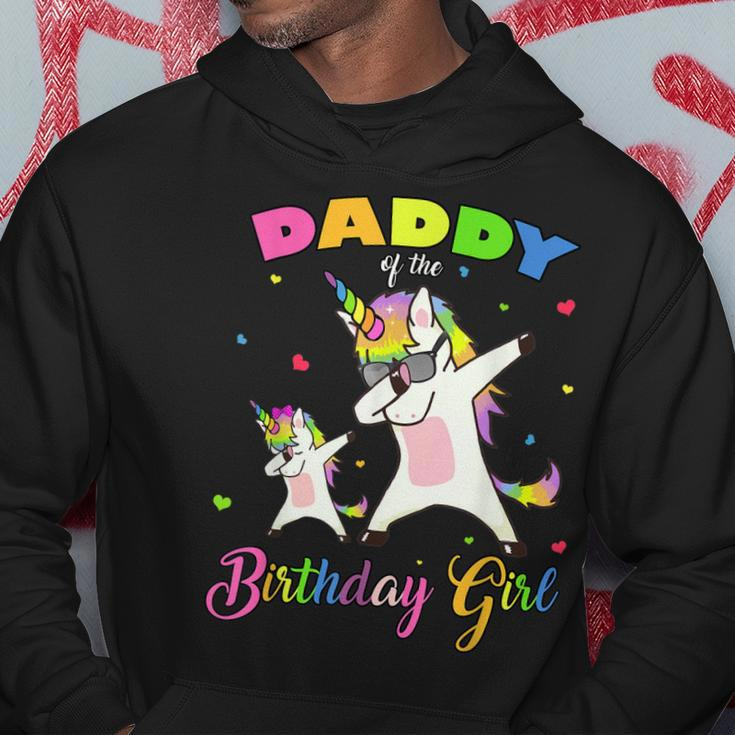 Daddy Of The Birthday Girl Dabbing Unicorn Princess And Dad Hoodie Unique Gifts