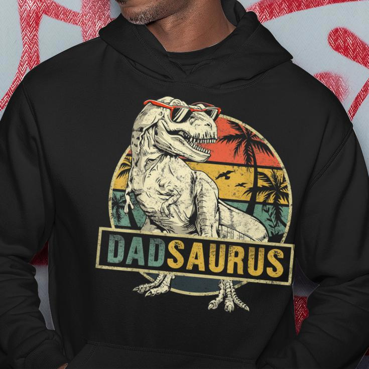 DadsaurusRex Dinosaur Dad Saurus Family Matching Hoodie Unique Gifts
