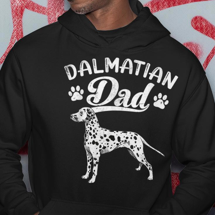 Dalmatian Dad Dog Owner Dalmatian Daddy Fathers Day Hoodie Unique Gifts