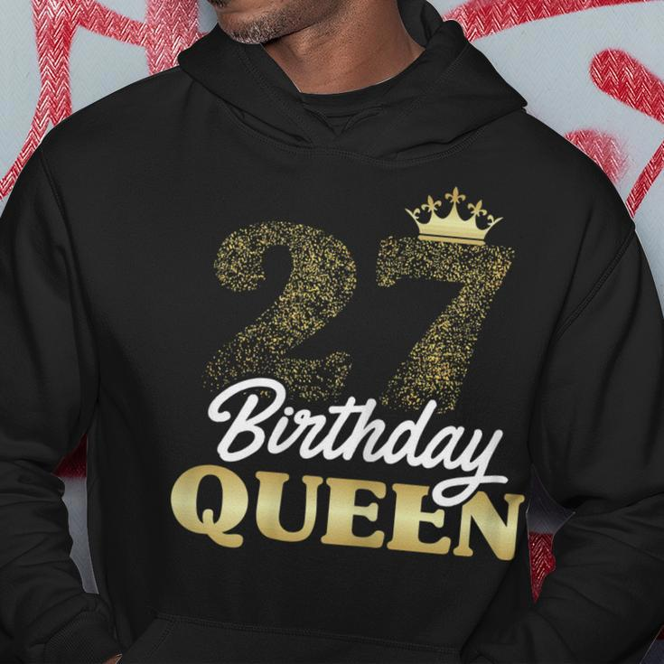 Damen 27. Geburtstag Hoodie Jahrgang 1995, Birthday Queen mit Krone Lustige Geschenke