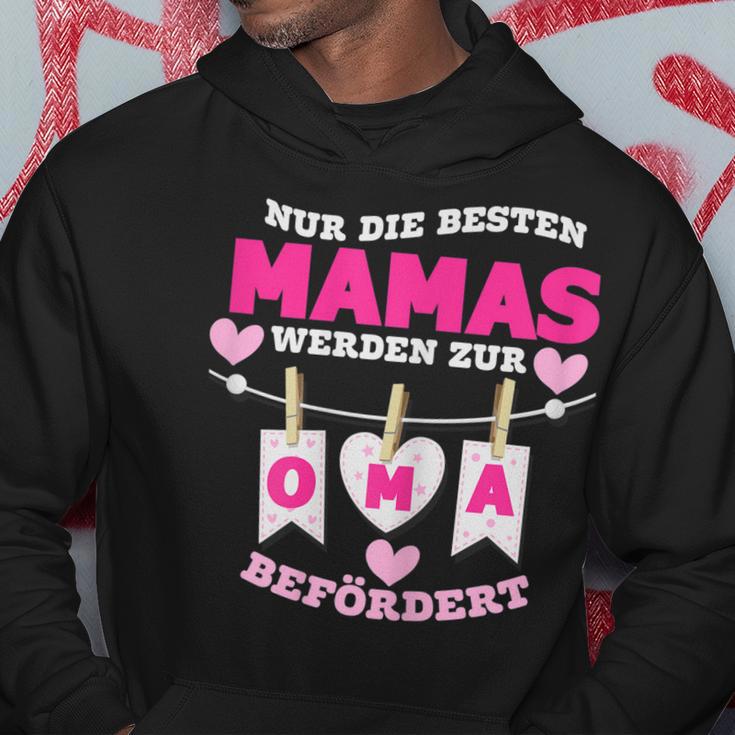 Damen Nur Die Besten Mamas Werden Zur Oma Befördert Hoodie Lustige Geschenke