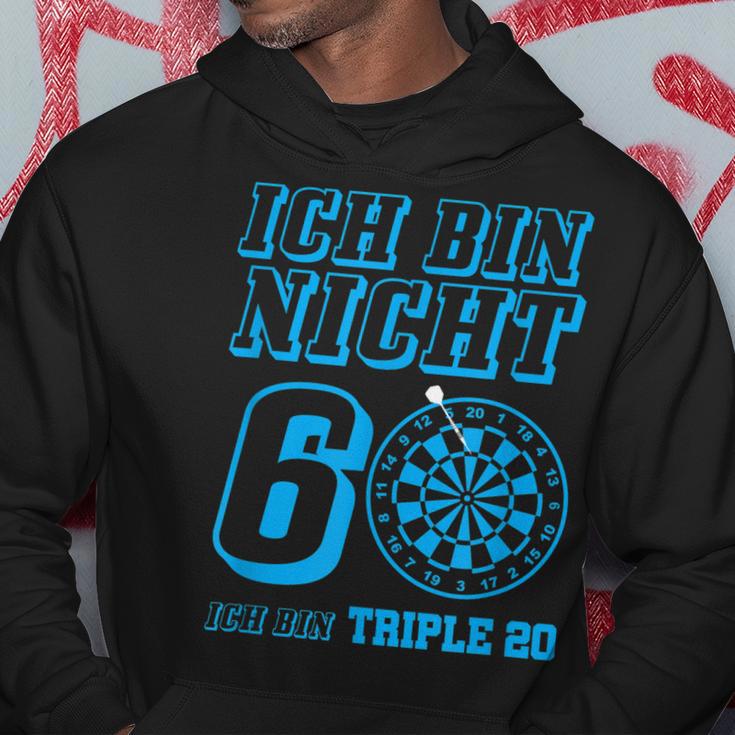 Darts 60 Geburtstag Dart Pfeil Geschenk Dartspieler Hoodie Lustige Geschenke