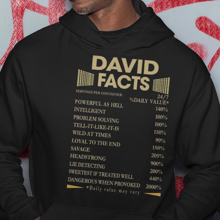 David Name Gift David Facts Hoodie Funny Gifts