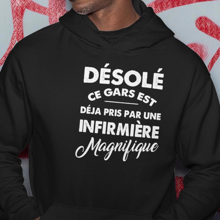 Desole Ce Gars Est Deja PrisInfirmiere Hoodie Lustige Geschenke