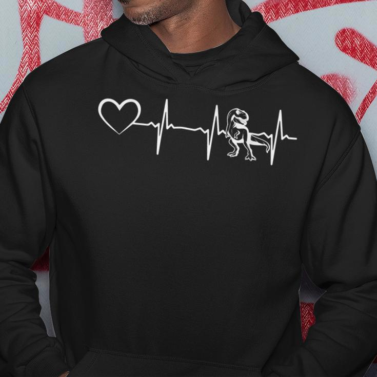 Dinosaur Heartbeat Dino Heartbeat Heart Dino Lover Hoodie Unique Gifts