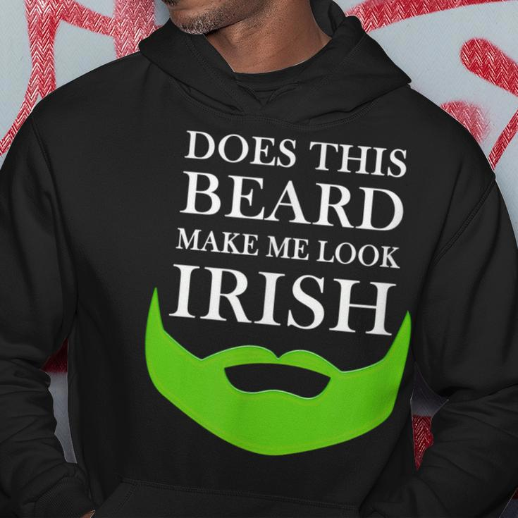 Does This Beard Make Me Look Irish Funny St Pattys Hoodie Personalized Gifts