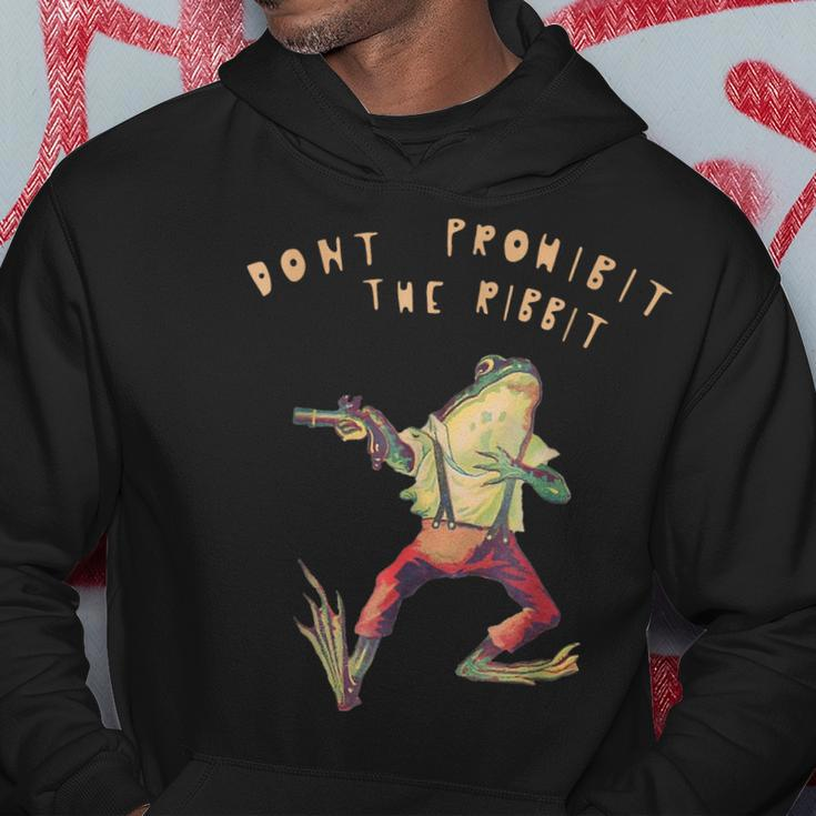 Dont Prohibit The Ribbit Frog Groovy Hoodie Unique Gifts