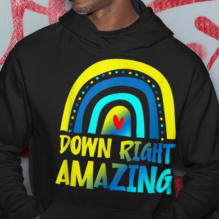 Down Right Amazing Down Syndrome Awareness Hoodie Funny Gifts