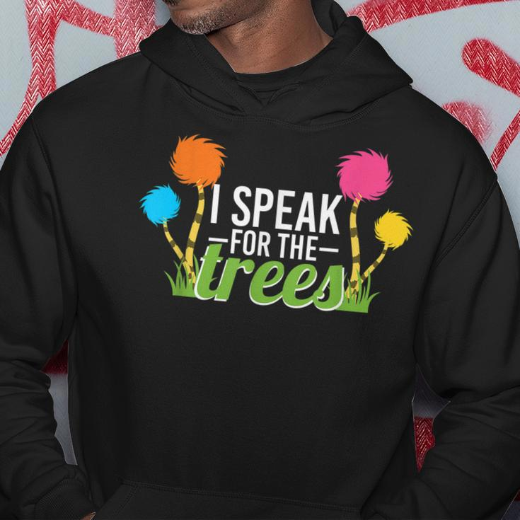 Earth Day Nature Lover Design Speak For The Trees Hoodie Funny Gifts