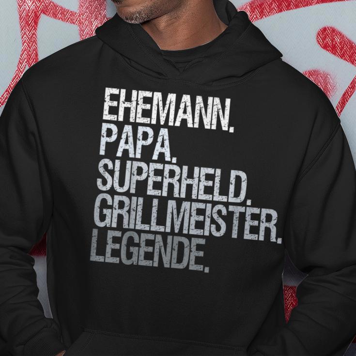 Ehemann Papa Grillmeister Hoodie Lustige Geschenke