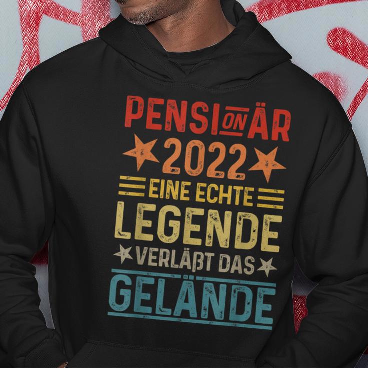 Eine Echte Legende Verläßt Das Gelände Pensionär 2022 Hoodie Lustige Geschenke