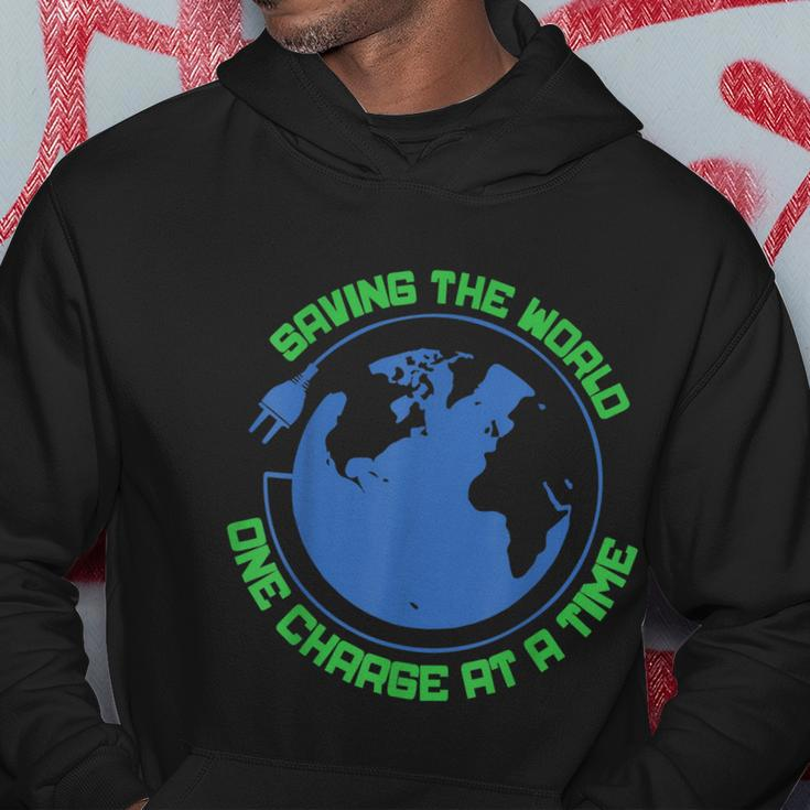 Electric Mobility Car Driver Environmental Protection World Hoodie Unique Gifts