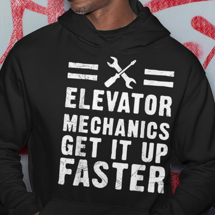 Elevator Mechanic Adult Humor Funny Hoodie Unique Gifts
