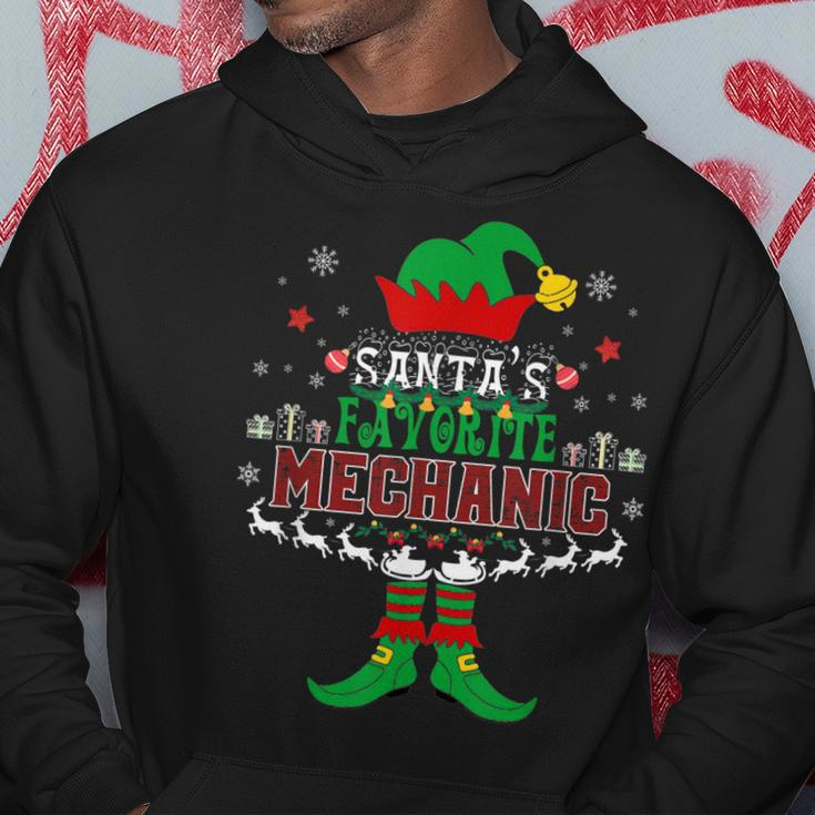 Elf Xmas Santas Favorite Mechanic Ugly Sweater Gift Hoodie Unique Gifts
