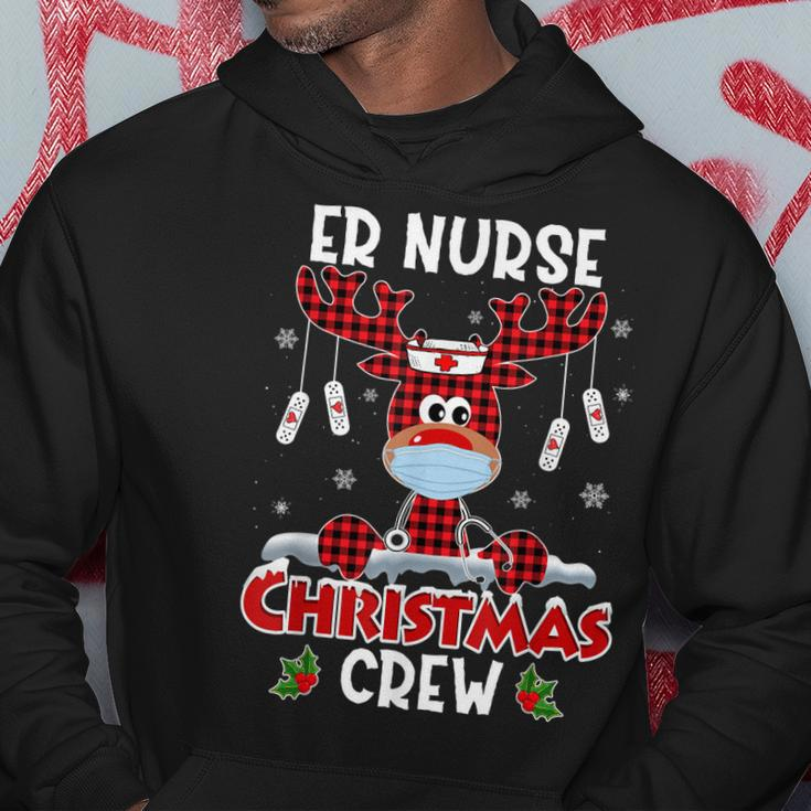 Emergency Nurse Er Techs Secretary Er Christmas Crew Men Hoodie Graphic Print Hooded Sweatshirt Funny Gifts