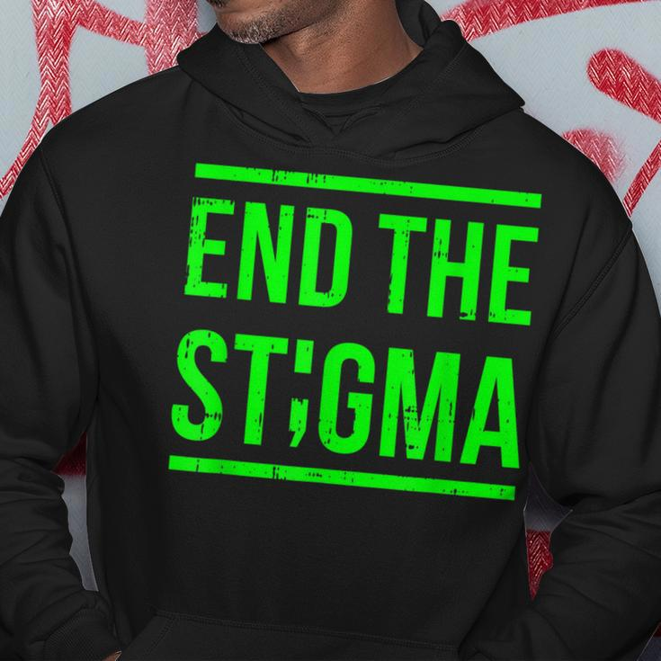 End The Stigma Mental Health Awareness Warrior Counselor Hoodie Unique Gifts