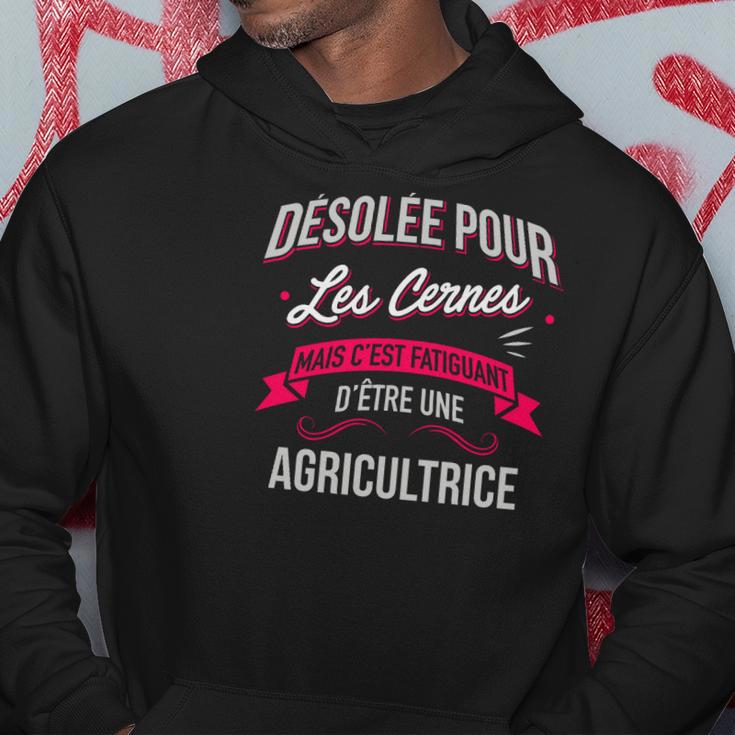 Entschuldigung für die Augenringe - Agricultrice Hoodie, Müdes Bauerin Design Lustige Geschenke