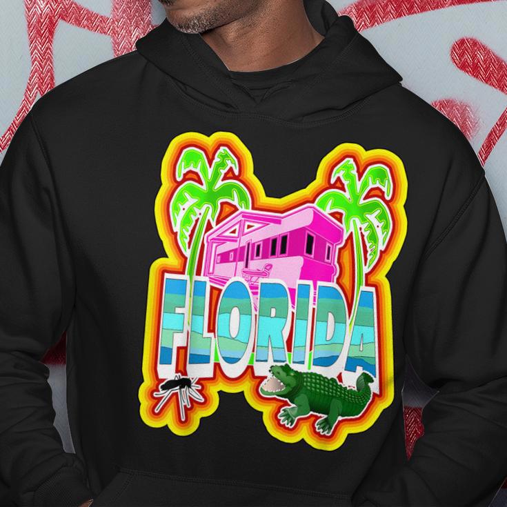 Farbenfroher Redneck Florida Alligator Hoodie, Lustiges Käfer-Design Lustige Geschenke