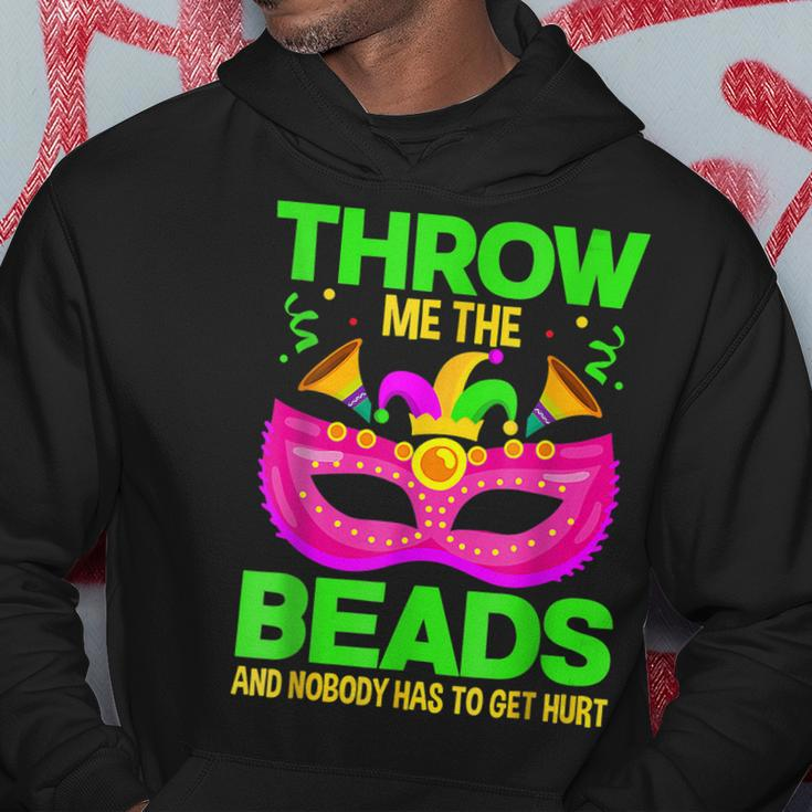 Fat Tuesdays Throw Me The Beads Mardi Gras New Orleans Hoodie Funny Gifts