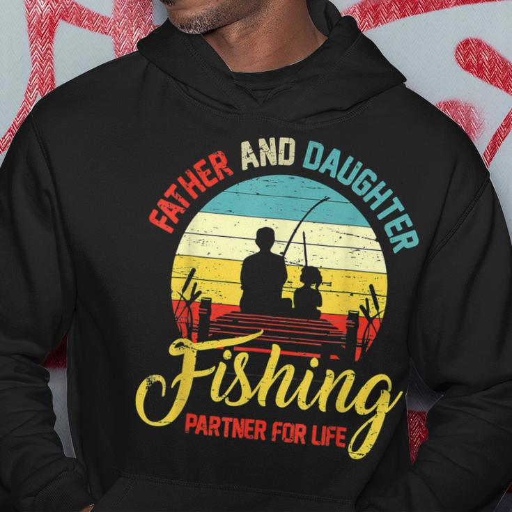 Father Daughter Fishing Partner For Life Retro Matching Dad V2 Hoodie Funny Gifts