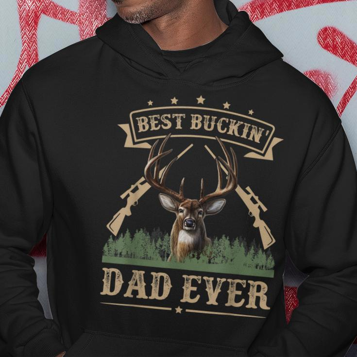 Fathers Day Best Buckin Dad Ever Deer Hunting Bucking Gift For Mens Hoodie Unique Gifts