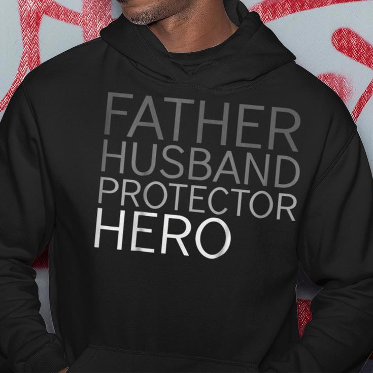 Fathers Day Father Husband Protector Hero Hoodie Unique Gifts