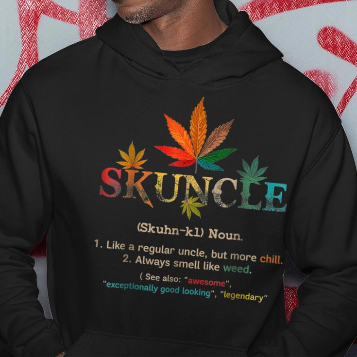 Fathers Day Funny Retro Vintage Uncle Wear Skuncle Skunkle Hoodie Unique Gifts