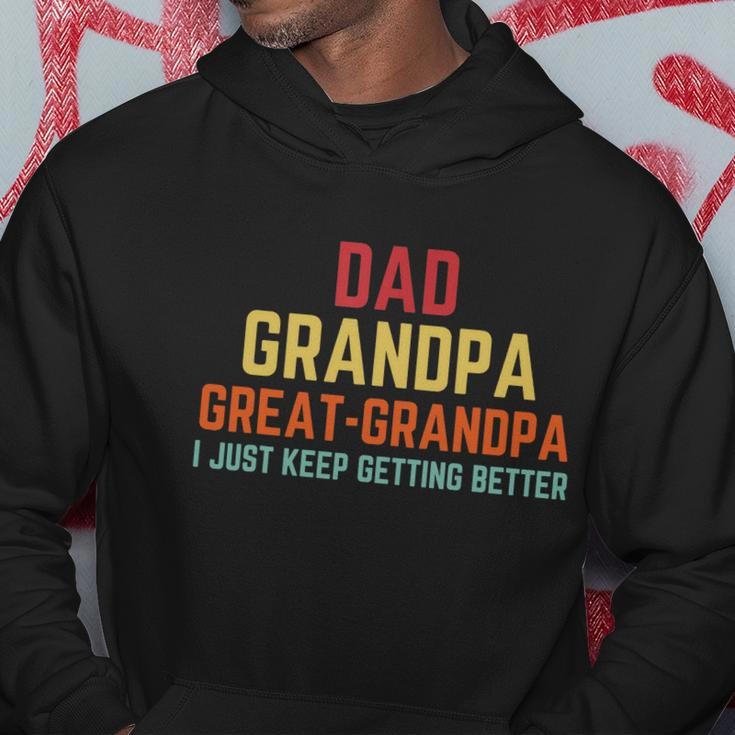 Fathers Day Gift From Grandkids Dad Grandpa Great Grandpa V2 Hoodie Unique Gifts