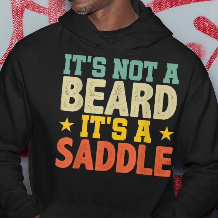 Fathers Day Gift Not Just A Beard Its A Saddle Gifts For Men Hoodie Unique Gifts