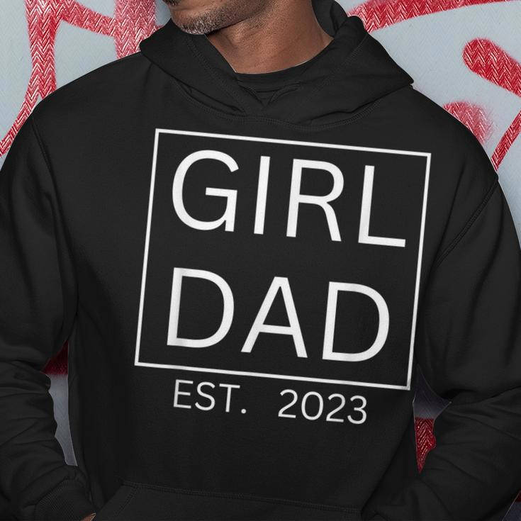Fathers Day Girl Dad Est 2023 Expect Baby Men Wife Daughter Hoodie Unique Gifts