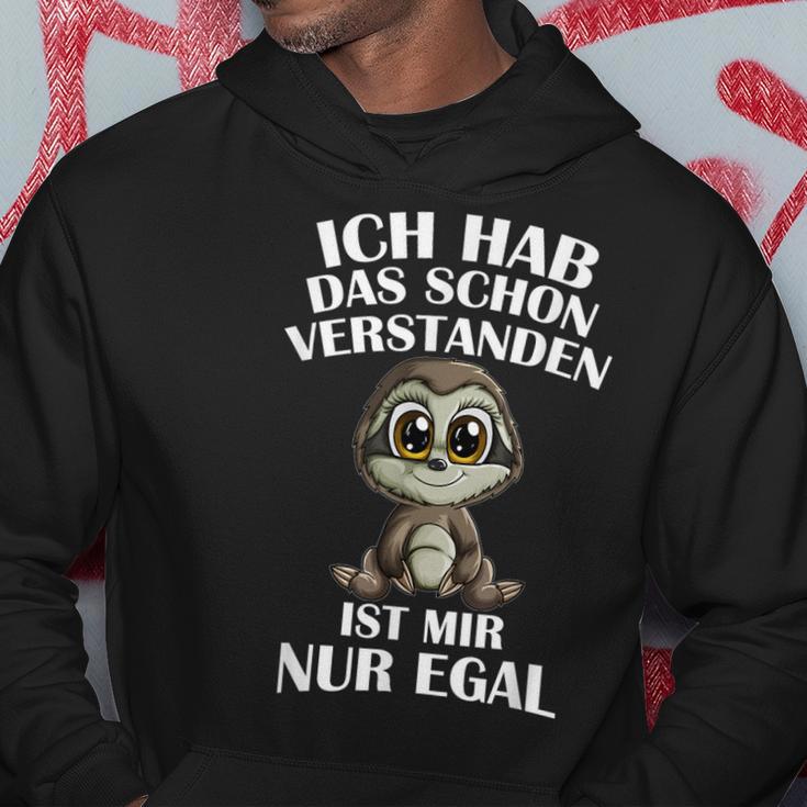 Faultierbaby Ich Hab Das Schon Verstanden Ist Mir Nur Egal Hoodie Lustige Geschenke