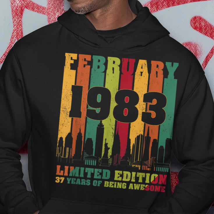 Februar 1983 37 Geburtstag 37 Jahre Alt Geburtstag Hoodie Lustige Geschenke