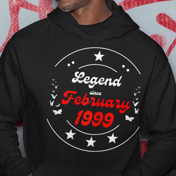 Februar 1999 Geburtstagslegende Mann Junge Seit Februar 1999 Hoodie Lustige Geschenke