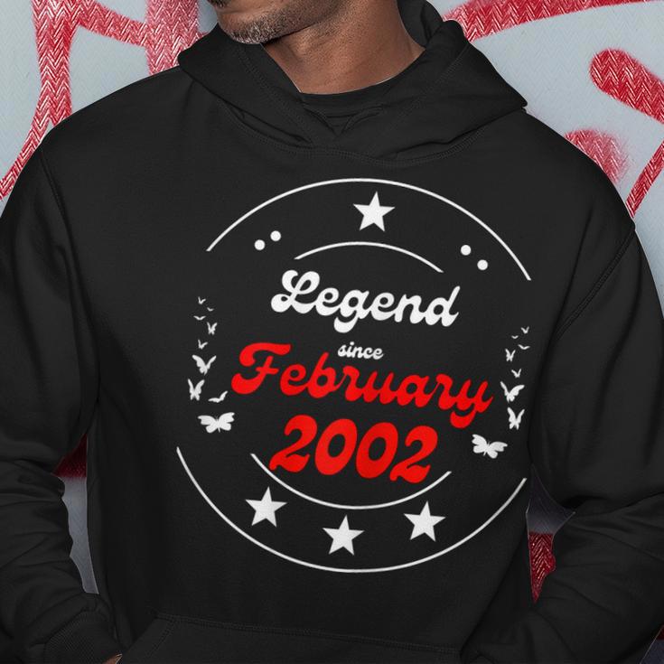 Februar 2002 Geburtstagslegende Mann Junge Seit Februar 2002 Hoodie Lustige Geschenke