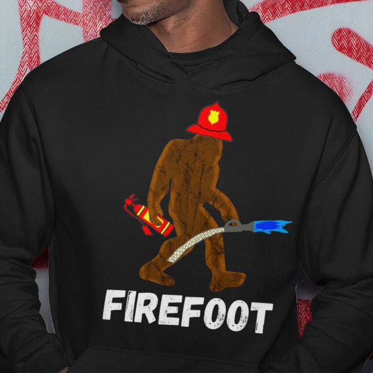 Fire Fighter Bigfoot Fireman Funny Sasquatch Firefighter Hoodie Funny Gifts