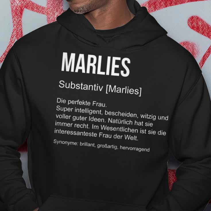 First Name Definition Funny Name Gift Marlies Hoodie Unique Gifts