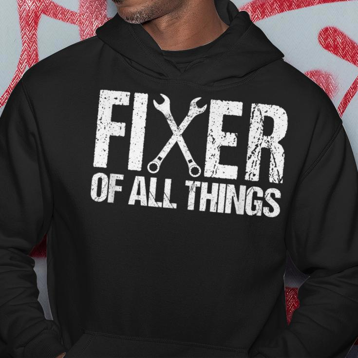 Fixer Of All Things Vintage Tools Dad Fathers Day Handyman Hoodie Unique Gifts