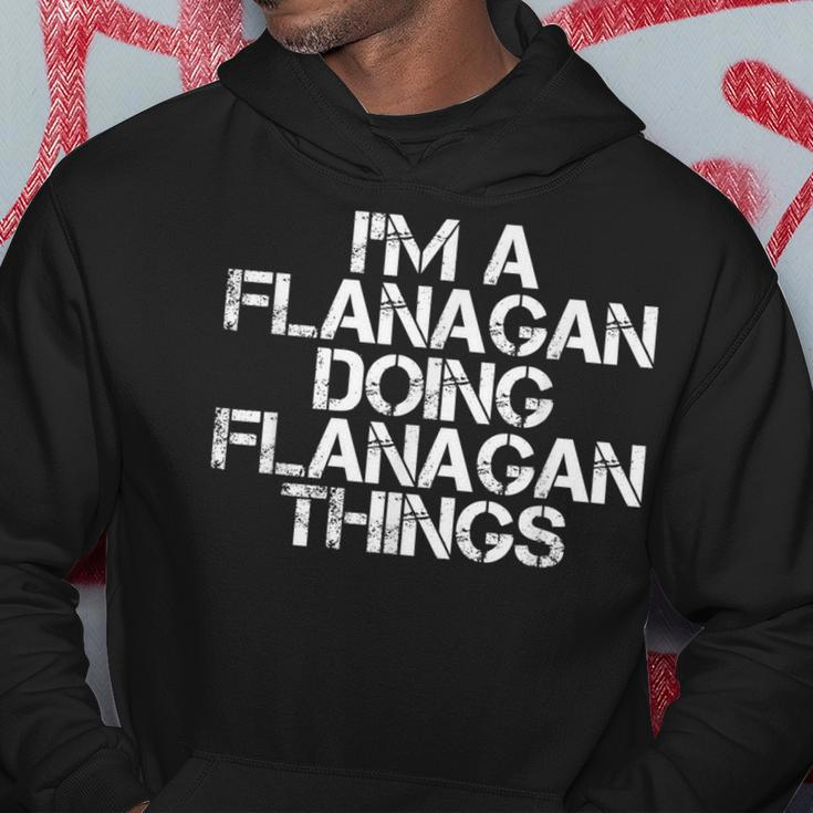 Flanagan Funny Surname Family Tree Birthday Reunion Gift Hoodie Funny Gifts