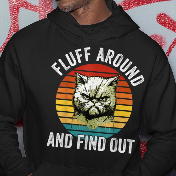 Fluff Around And Find Out Cat Lover Mom Dad Kitten Hoodie Unique Gifts