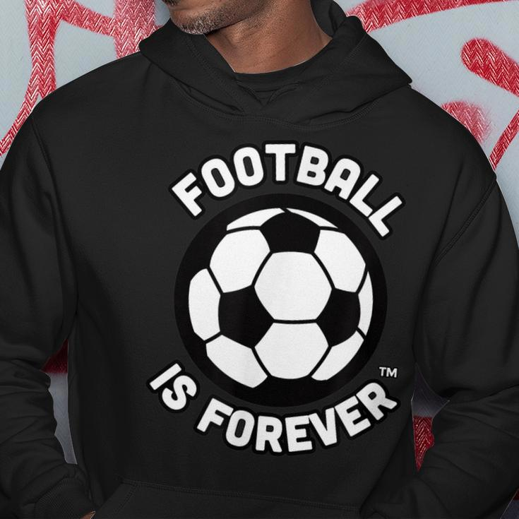 Football Is Forever With Soccer Ball Non-Conformist Trend Men Hoodie Graphic Print Hooded Sweatshirt Funny Gifts