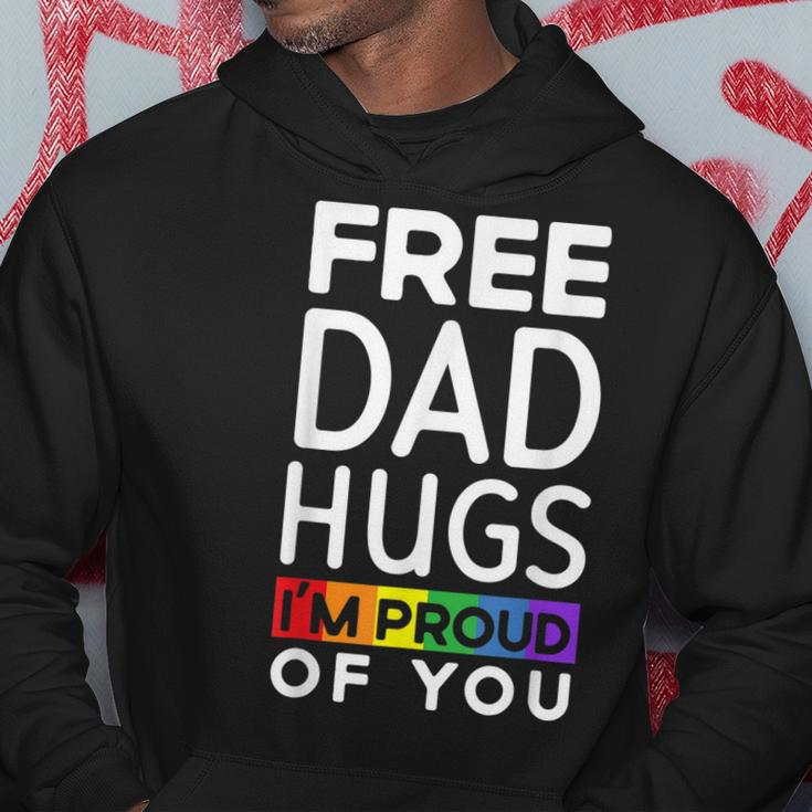 Free Dad Hugs Im Proud Of You Lover Pride Month Gay Rights Gift For Mens Hoodie Unique Gifts