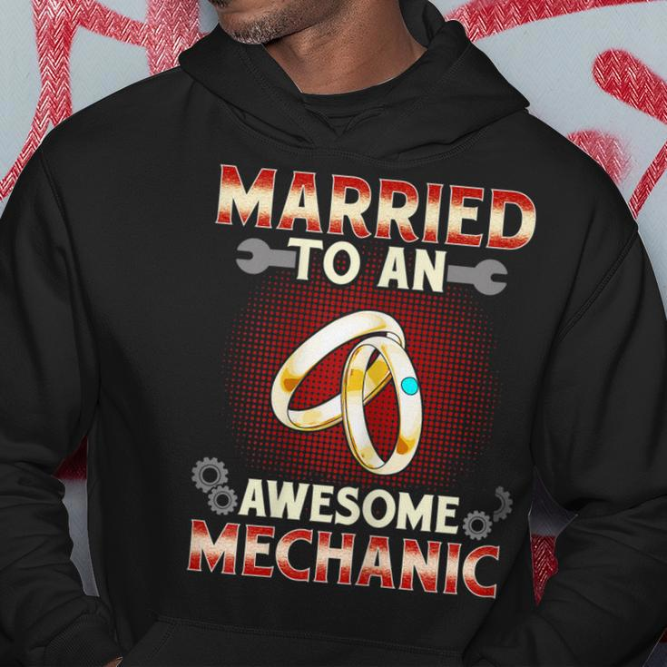 Funny Car Repair Wife Married To An Awesome Mechanic Gift For Womens Hoodie Unique Gifts