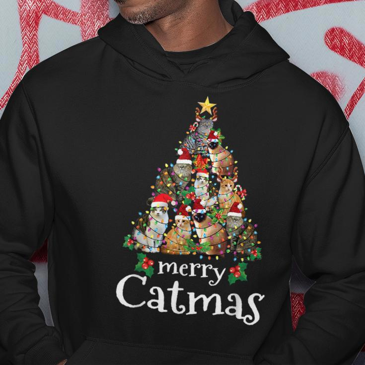 Funny Cat Mom Cat Dad Christmas Cat Merry Catmas Cute Cat Hoodie Unique Gifts
