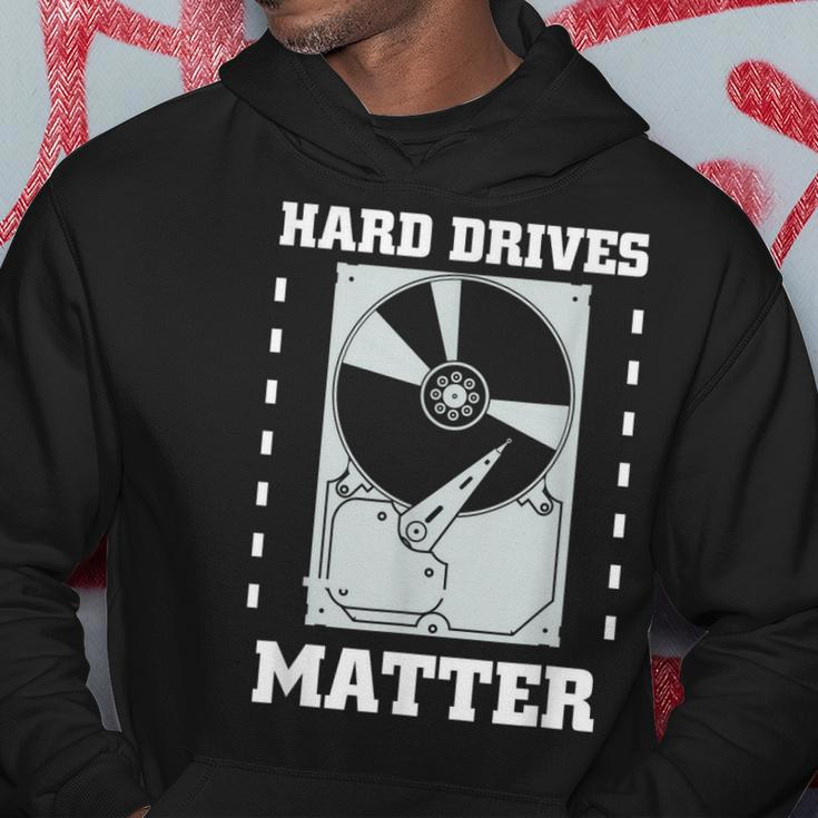 Funny ComputerHard Drives Matter Geek Men Hoodie Graphic Print Hooded Sweatshirt Funny Gifts