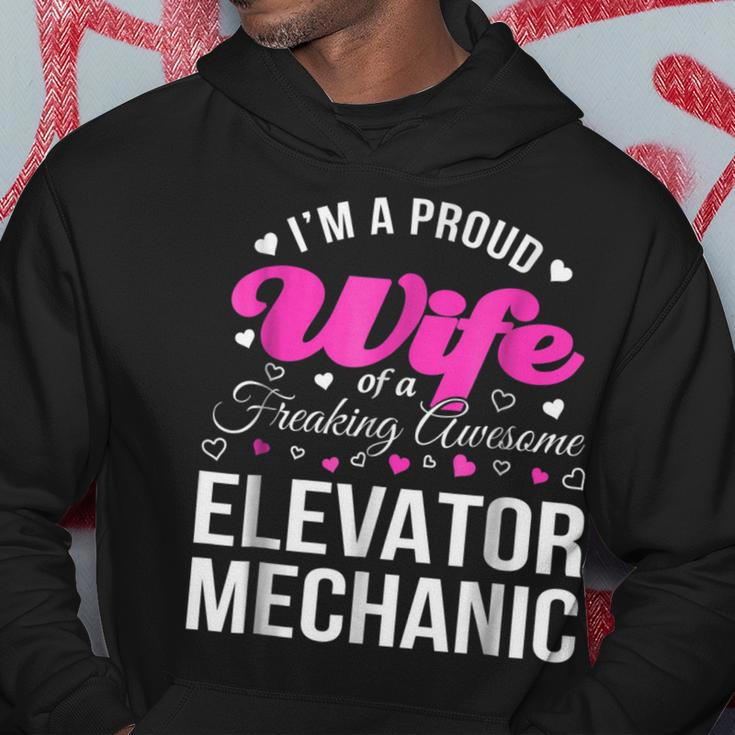 Funny Elevator Mechanics Wife Anniversary Gift Hoodie Unique Gifts