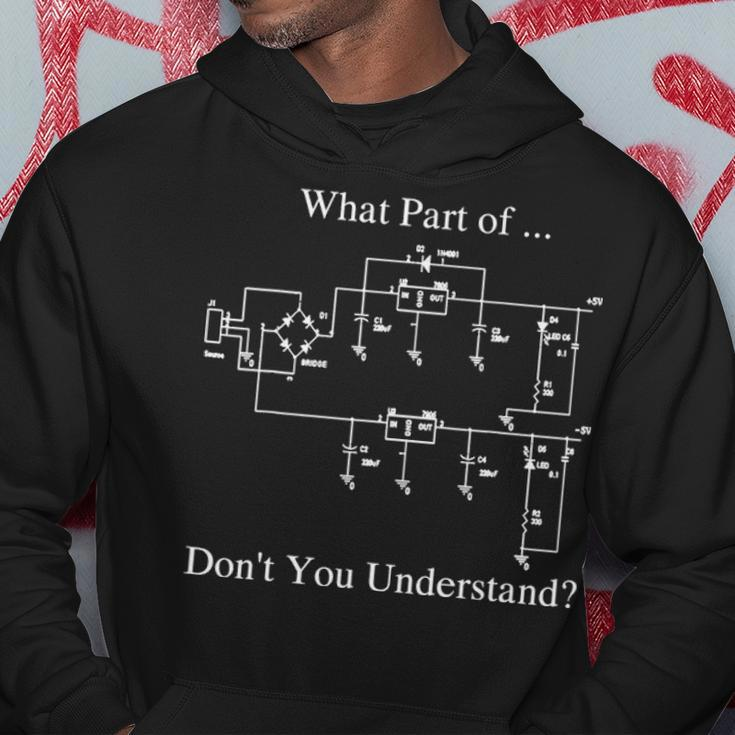 Funny Engineering Electrical What Part Of Circuit Hoodie Funny Gifts