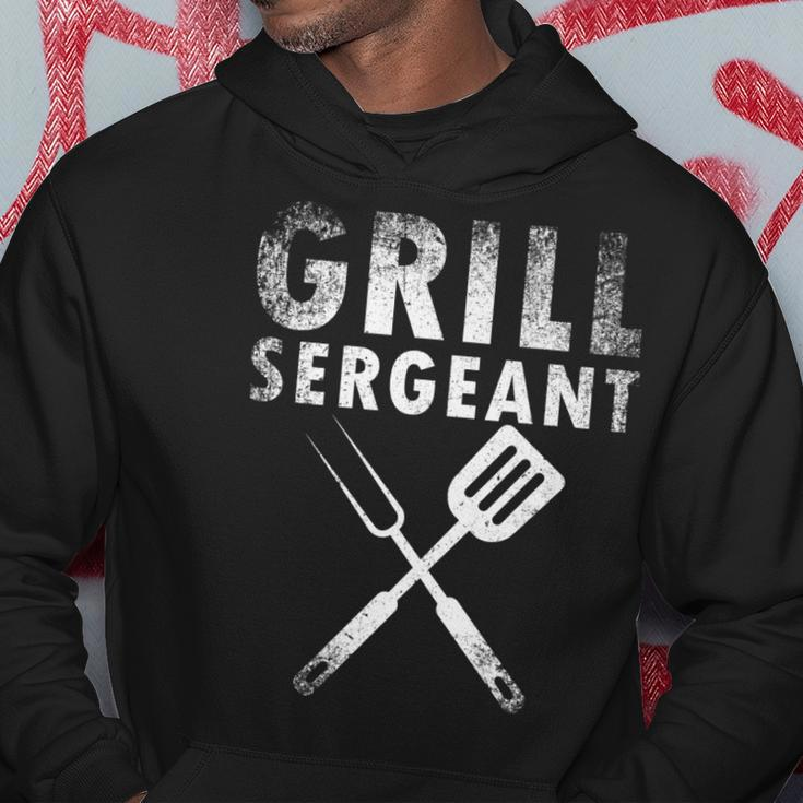 Funny Fathers Day Gift Grill Sergeant Grilling Dad Vintage V2 Hoodie Funny Gifts