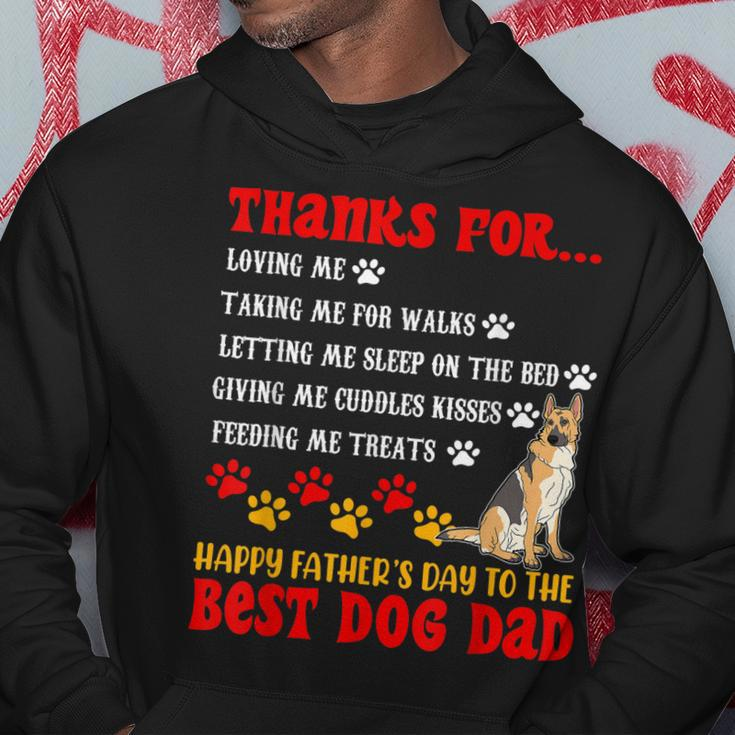 Funny Happy Fathers Day Best Dog Dad German Shepherd Dog Hoodie Unique Gifts